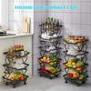 BEEY Fruit Vegetable Storage Basket 3 Tier Kitchen Storage cart