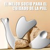 Kit 3 Piezas Guasha Facial Acero Inoxidable Masajes Cuello