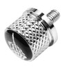 Tornillo de acero inoxidable moleteado para asiento de guardabarros, rosca