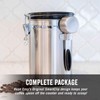 Airtight Stainless Steel Coffee Bean Container Coffee Canister Kitchen Food