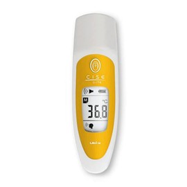 UBIX CISE-01/YL Radiation Thermometer with Stand, 1 Memory, Yellow