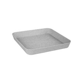 elho Loft Urban Square Coasters 28 - Coasters for Outdoor Use and Accessories - Diameter 27.5 x H 3.8 cm - Grey/Living Concrete