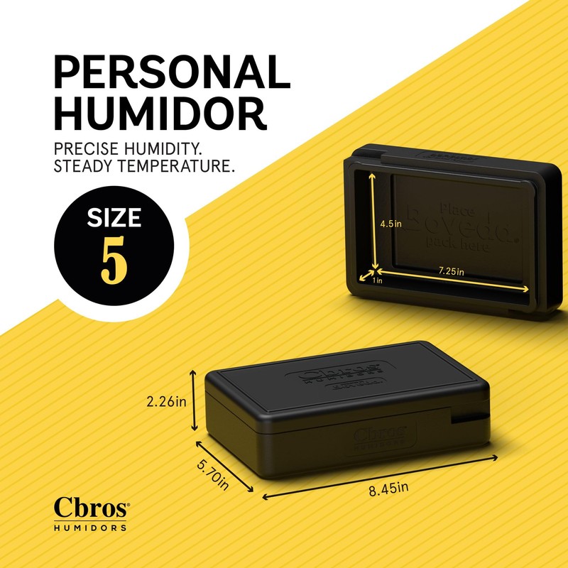 Cbros 69% Two- Way Humidity Control Box Powered by Boveda,