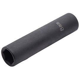 SW-Stahl IMPACT 8mm Extra Long Socket Spanner with 6.3mm (1/4") Drive S3224-1