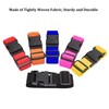 2 Pack Suitcase Straps, Bright Color Adjustable Luggage Belts, TSA