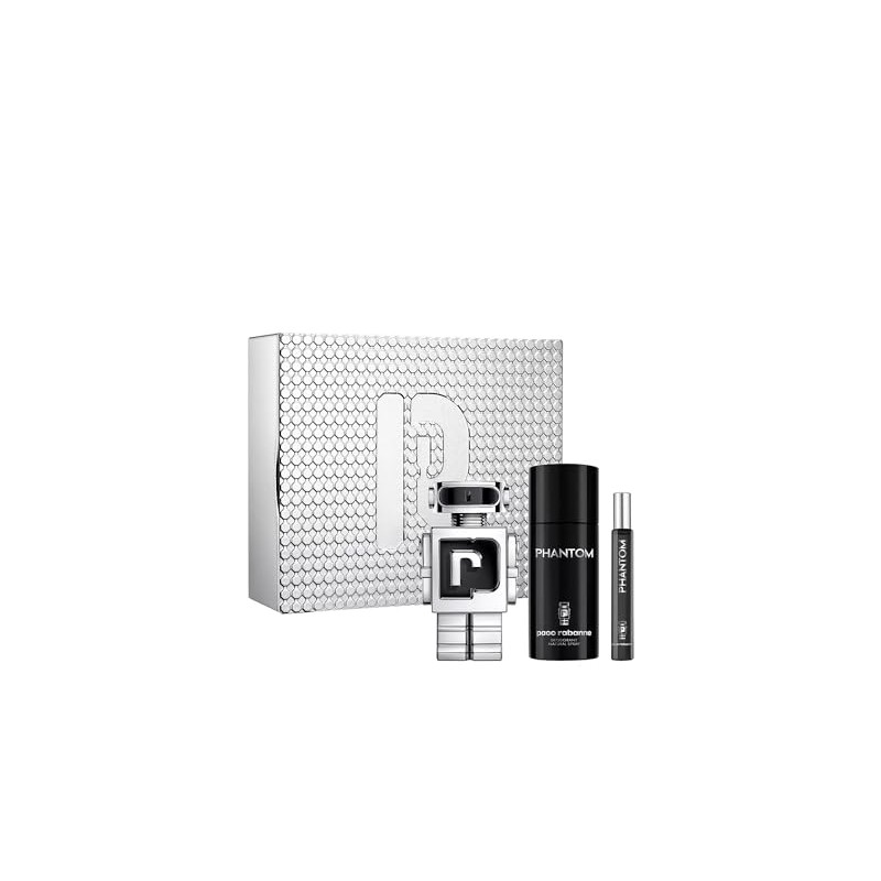 Paco Rabanne Phantom 3-Piece Tin Set for Men,