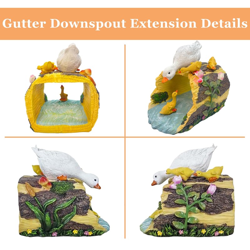 Euiroet Eco-Friendly Duck Statue - Outdoor Decor Sculpture, Garden Animal