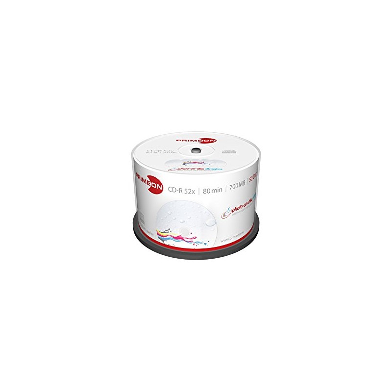 Primeon CD-R 80Min/700MB/52x Cakebox (50 Disc), 2761109 ((50 Disc) photo-on-disc