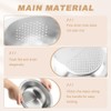 Rice Strainer, Stainless Steel Food Strainers with Hook, Fine Mesh