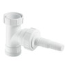 McAlpine V33L Domestic Appliance Swept Tee-1.5" x 0.75", White