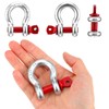 12pcs Heavy Duty Anchor Shackle, 3/8" D Ring Shackles for