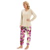 Famulily Womens Pajamas Casual V Neck Long Sleeve Top and