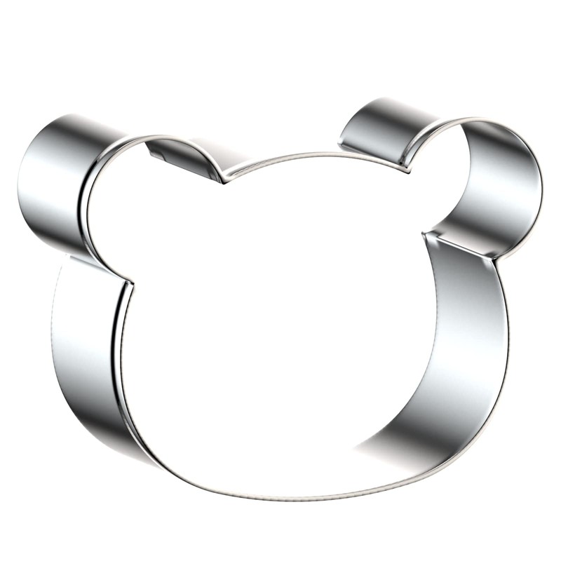 Teddy Bear Head Cookie Cutter Set Large - 5", 4",
