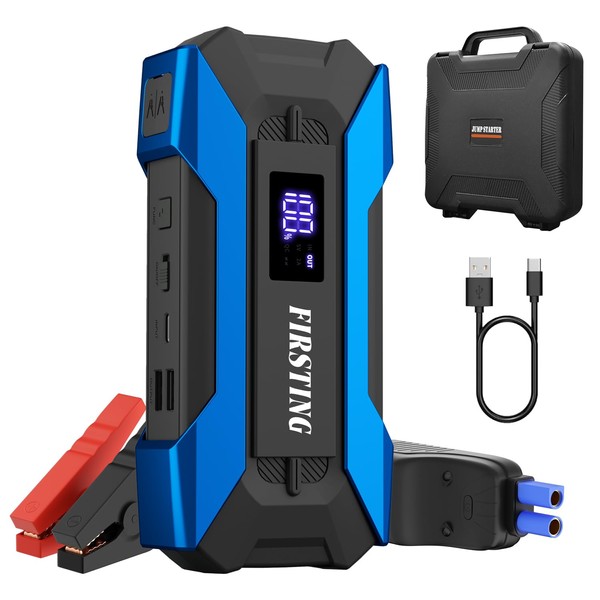 2000A Car Battery Jump Starter, 12V Battery Pack, Battery Booster,
