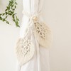 Tiardey 2 Pcs Monkey Curtain Holders Boho Cotton Macrame Tiebacks
