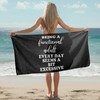 KSDUT Funny Adult Sarcastic Black Gifts Beach Towel - Silly