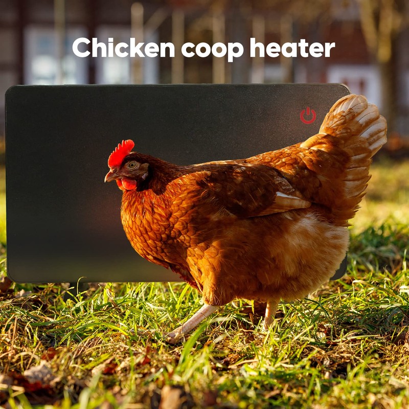 Econohome Safe Chicken Coop Heater, Safer Than Brooder Lamps, Gently