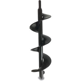 The Ashman 12 Inch Auger -It is Made of Heavy Duty Steel and Has a 12 Inch Long Helical Screw Blade- It is a Hand Held Auger Which as Used to Drill Through The Soil (Pack of 2)