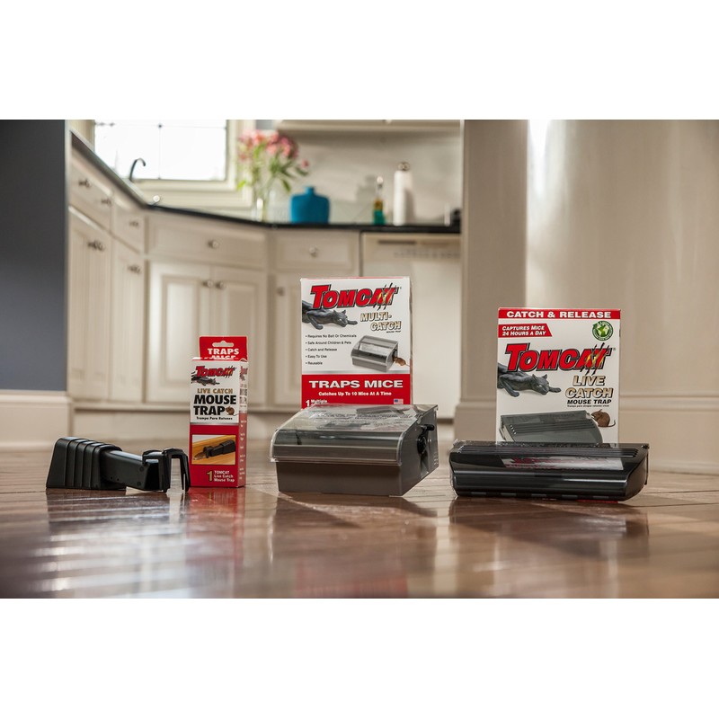 Tomcat Live Catch Mouse Trap (1 Case of 4 Traps)