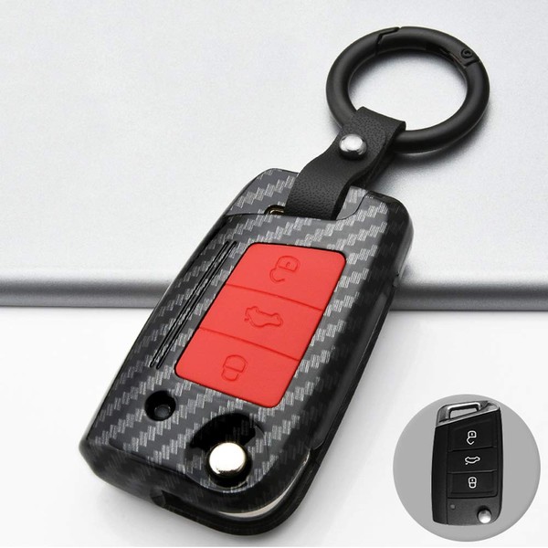 ontto Car Key Case Remote Control Cover for VW Golf