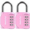 Puroma 2 Pack Combination Lock for Locker 4 Digit Outdoor
