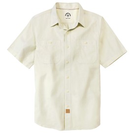 Dubinik® Mens Short Sleeve Button Down Casual Cotton Regular Fit Lightweight Pocket Chambray Work Shirts