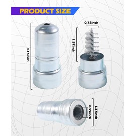 SCUARI 2PCS Battery Terminal Cleaner,Car Accessories Metal Vehicle Battery Post Cleaner Bristle Tool,Battery Terminal Cleaning Brush for Cleaning Top/Side Post and Terminal Connector,Fit for Car,SUV