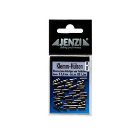JENZI Crimp Sleeves, Contents Approx. 100 Pieces, 0.6 mm