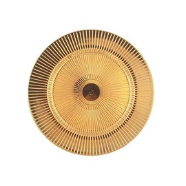 Pomp Sundial 13” Inch Diameter Gold Charger Plates (6 Pack) | Decorative Chargers That Will Capture Your Imagination | Easy Care + Premium Plastic