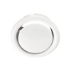 White Powder Coated Steel Disc Valve 100 mm Nominal Width