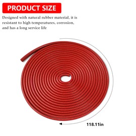 KHGUZ Car Door Edge Protector Guards, U Shape Sealed Anti-Collision Vehicle Door Side Trim Protection, Shockproof Automotive Exterior Accessories, Universal for SUV, Truck, RV (Red/10Ft)