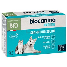 Biocanina Hygiene Solid Shampoo for Organic Dogs and Cats 100 g