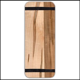 Banded Wood Menu Boards Hardwood Menu Holder Ambrosia Maple 5.25" x 13"