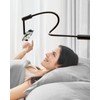 SAIJI Gooseneck Phone Holder for Bed, 360° Rotate Support Rod