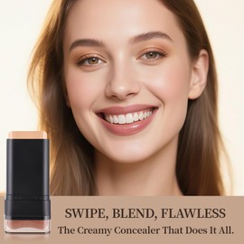 DAGEDA Foundation Stick, Hydrating Lightweight Foundation, Tinted Moisturizer Stick, Multi-Use for All Skin Types - 02 Natural