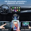 TEVSWCD Adaptador Inalámbrico CarPlay y Android Auto 2 en 1,Convierta