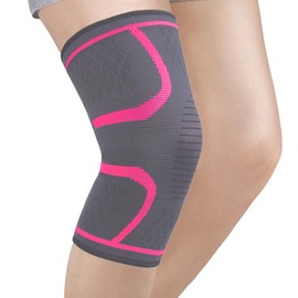 NuCamper Knee Support for Men and Women, Non-Slip, Breathable Knee Support for Meniscus Tears, Arthritis, Relieves Knee Pain, ACL, Running, Weightlifting, Basketball, Volleyball, Sports