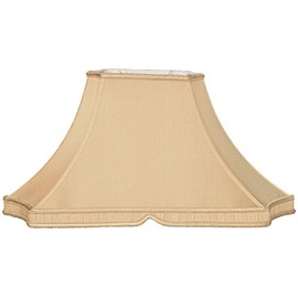 Royal Designs, Inc DDS-29-20AGL (8 x 4.25) x (20.5 x 10) x 12.5 Rectangle Inverted Corner Gallery Designer Lamp Shade, Antique Gold