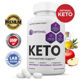 Optimal Keto Pills 1275MG New & Improved Formula Contains Apple Cider Vinegar Extra Virgin Olive Oil Powder Green Tea Leaf 60 Capsules