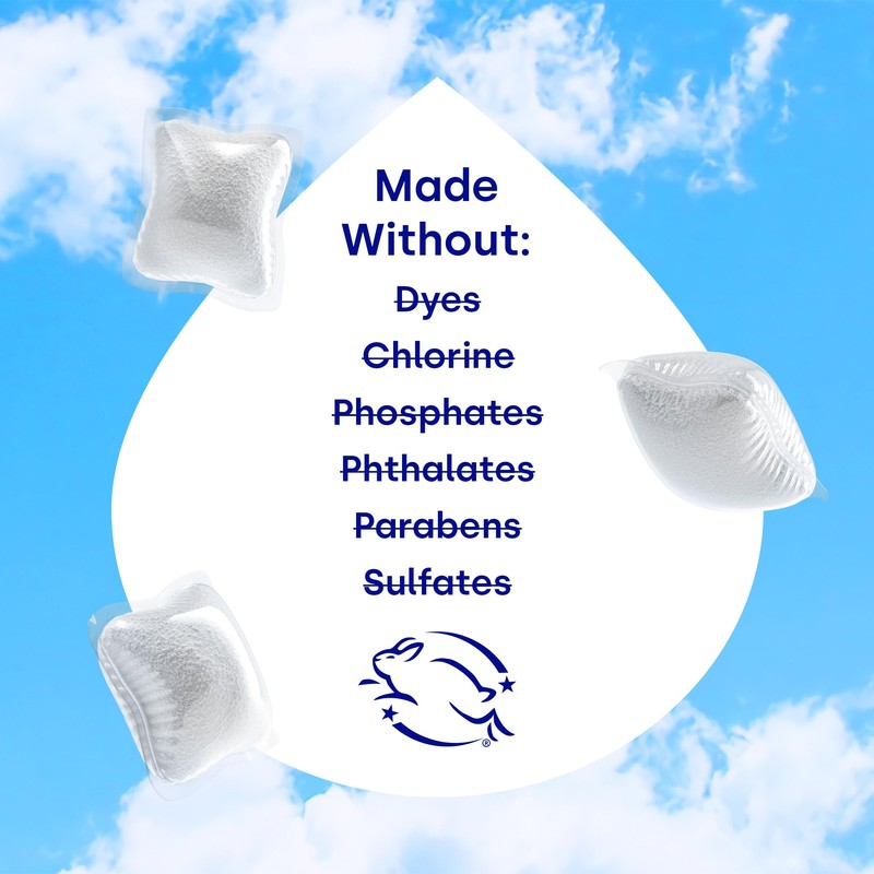 Dropps UltraWash Dishwasher Pods, Fresh Rain (64 Count) - Biobased