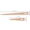 Light Weight 5PCS DIY Wooden Big Eye Knitting Needles Tapestry