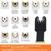 5Pcs Oscillating Tool Saw Blade Multifunctional Professional Titanium Plated Multitool