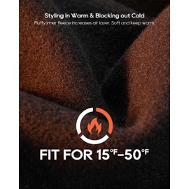 G4Free Winter Sweatpants Women Fleece Lined Warm Yoga Pants High Waisted Straight Leg Pull On Slacks Tummy Control(Black,S,28")