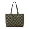 Tecpex Quilted Puffer Tote, Cotton Padded and Foldable Travel Handbag