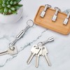 GAJPBLK 6 Pieces Metal Magnet Keychain Magnetic Keychain Pocket Keyring