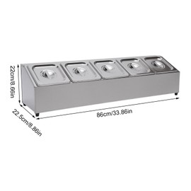 RENFANSHOP Spice Rack Shelf, Countertop 1 Row Spice Rack Shelf Inclined Seasoning Organizer Holder with 5 Pans for Sauce Ingredients Fruits for Kitchen Pantry Use