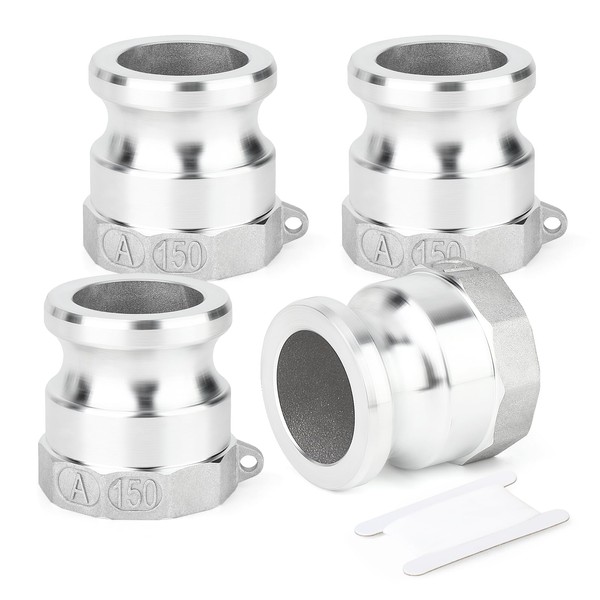 TAISHER 2PCS Global Type A Aluminum Cam & Groove Hose