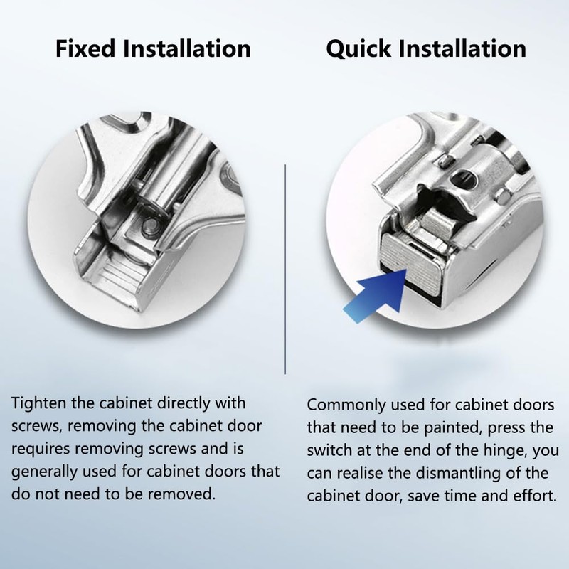 SEIWEI C80 Non Overlay Cabinet Hinge with Face Frame Plate