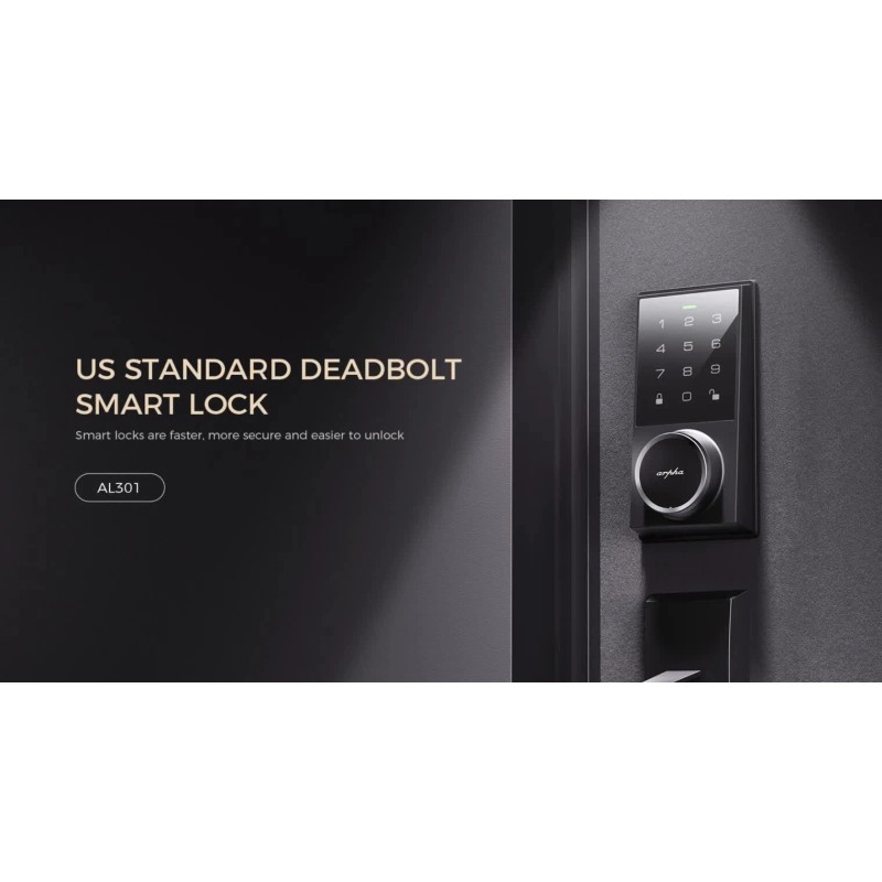ARPHA Keyless Entry Door Lock 50 Codes AutoLock Keypad Deadbolt