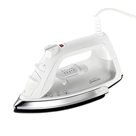 Sunbeam Classic 1200 Watt Mid-size Anti-Drip Non-Stick Soleplate Iron, White